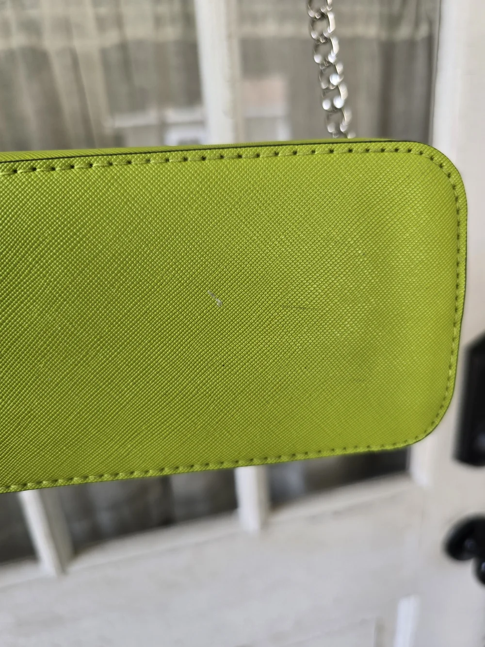 Steve Madden Neon Lime Crossbody with Chain Detail